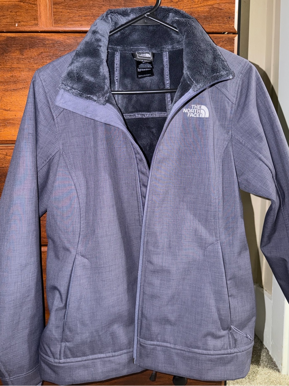 LIKE NEW! The North Face Women's Heathered Purple Softshell Jacket